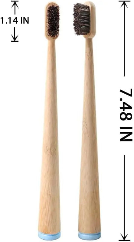 Horse Hair Bristle Toothbrush (4 Pack)